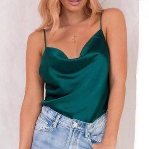 Spaghetti strap satin Cami